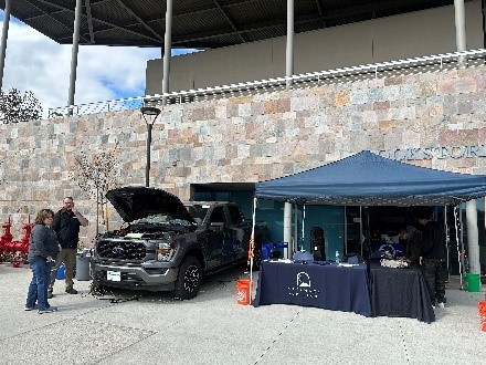 tent and truck